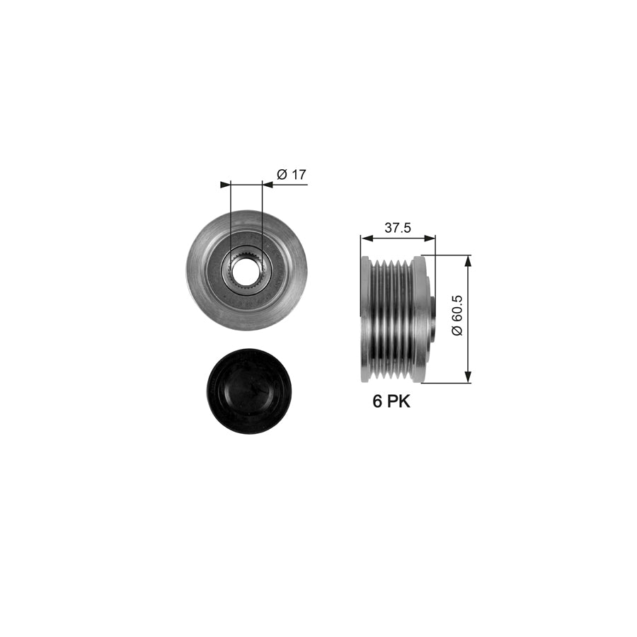 Gates OAP7048 Alternator Freewheel Clutch