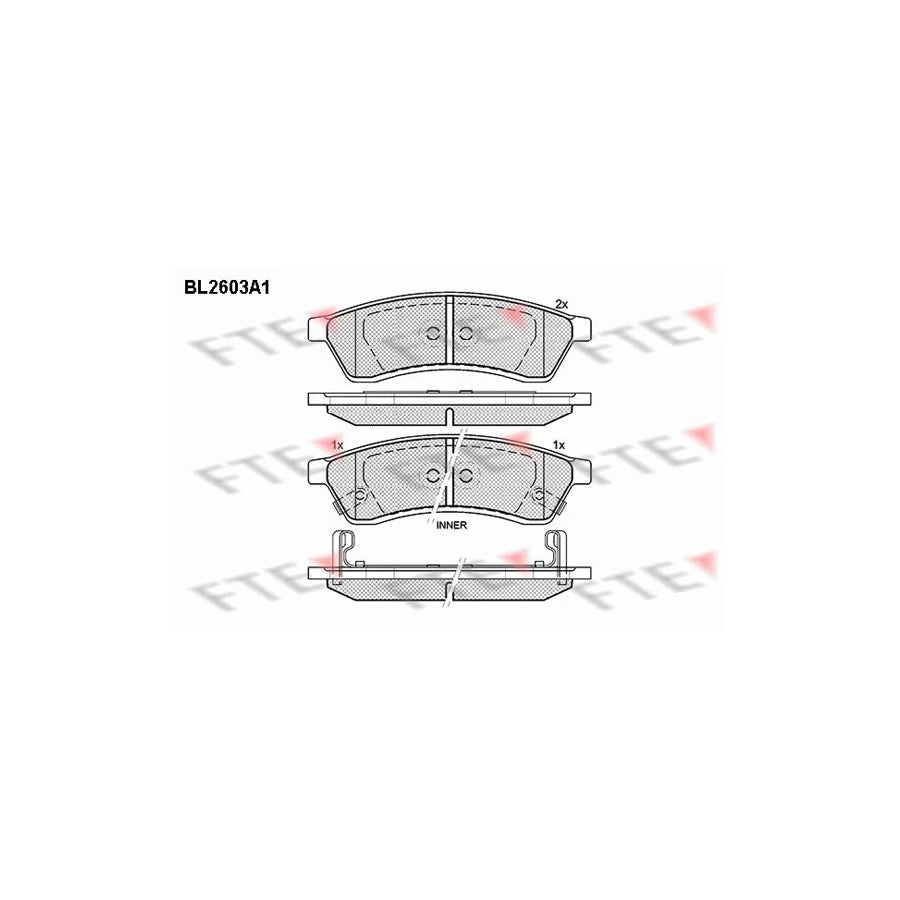 FTE Bl2603A1 Brake Pad Set