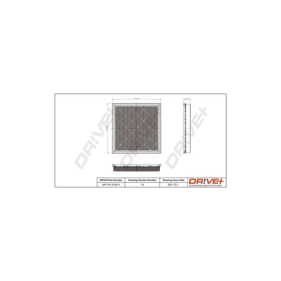 Dr!Ve+ Dp1110.10.0211 Air Filter
