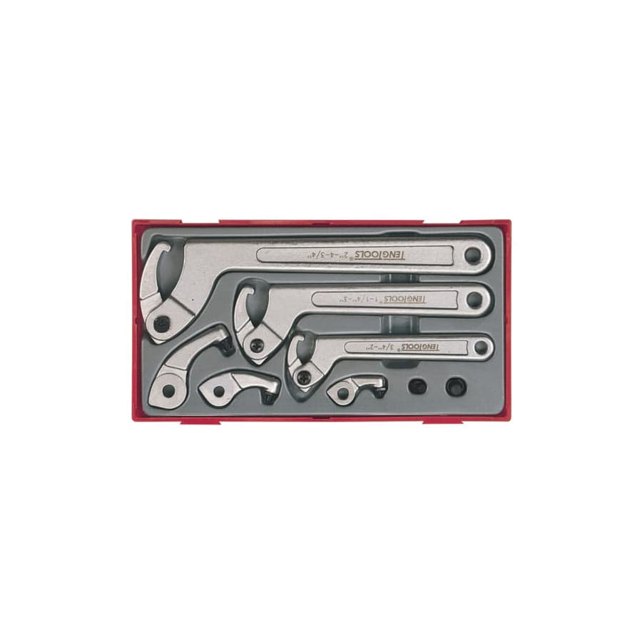 Teng TENTTHP08 TTHP08 Hook & Pin Wrench Set, 8 Piece