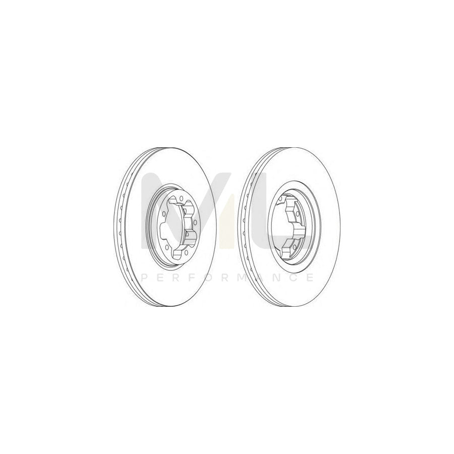 FERODO DDF1113-1 Brake Disc for FORD TRANSIT Vented | ML Performance Car Parts