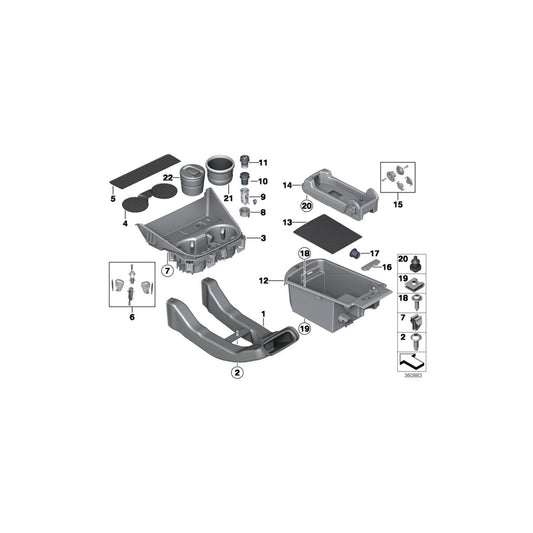 Genuine BMW 51169233356 F25 F26 Rep. Kit For Clamping Elements (Inc. X3 18i, X3 28i & X4 30dX) | ML Performance US