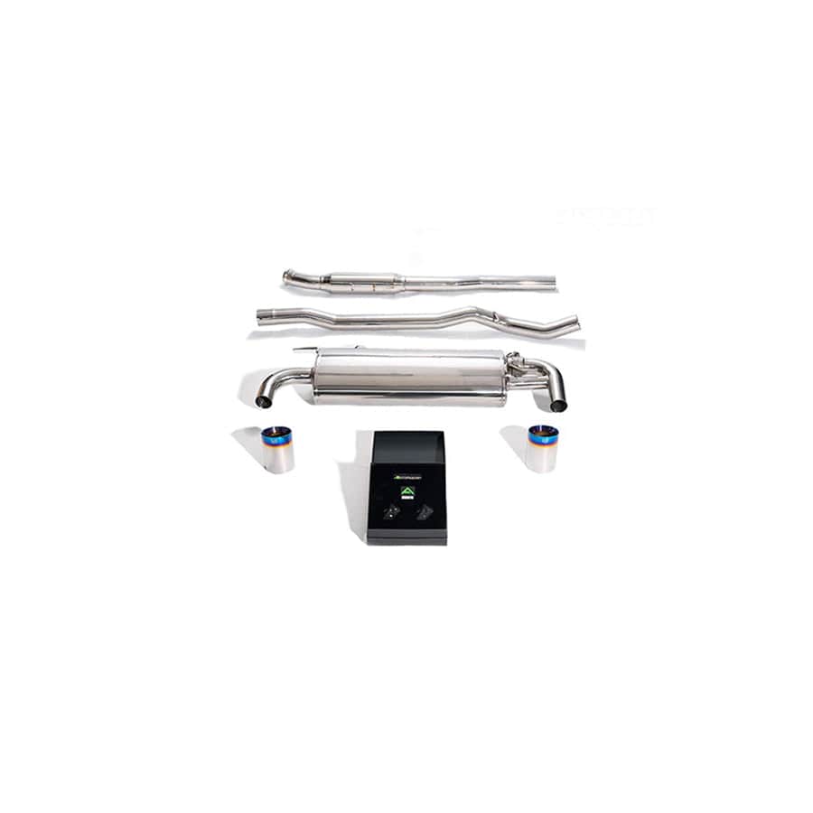Armytrix BMF43-DS38B Valvetronic Exhaust System BMW M135i xDrive F40 2019+ with Dual Blue Coated 4"