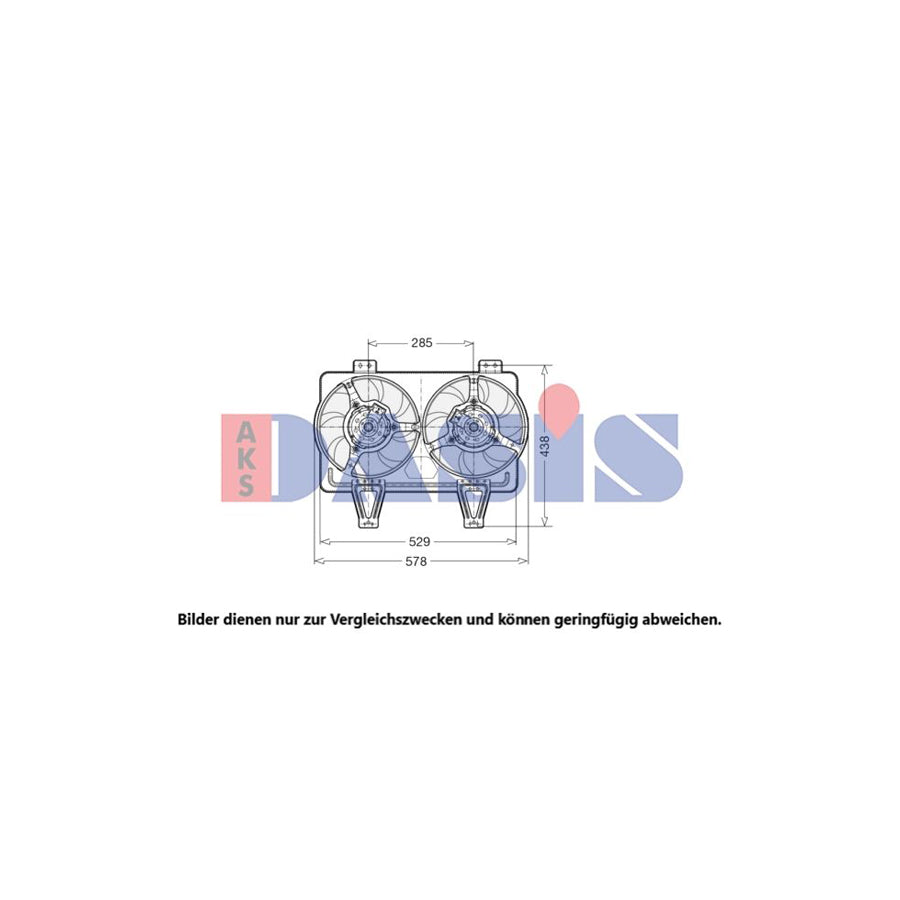 AKS Dasis 018026N Fan, Radiator