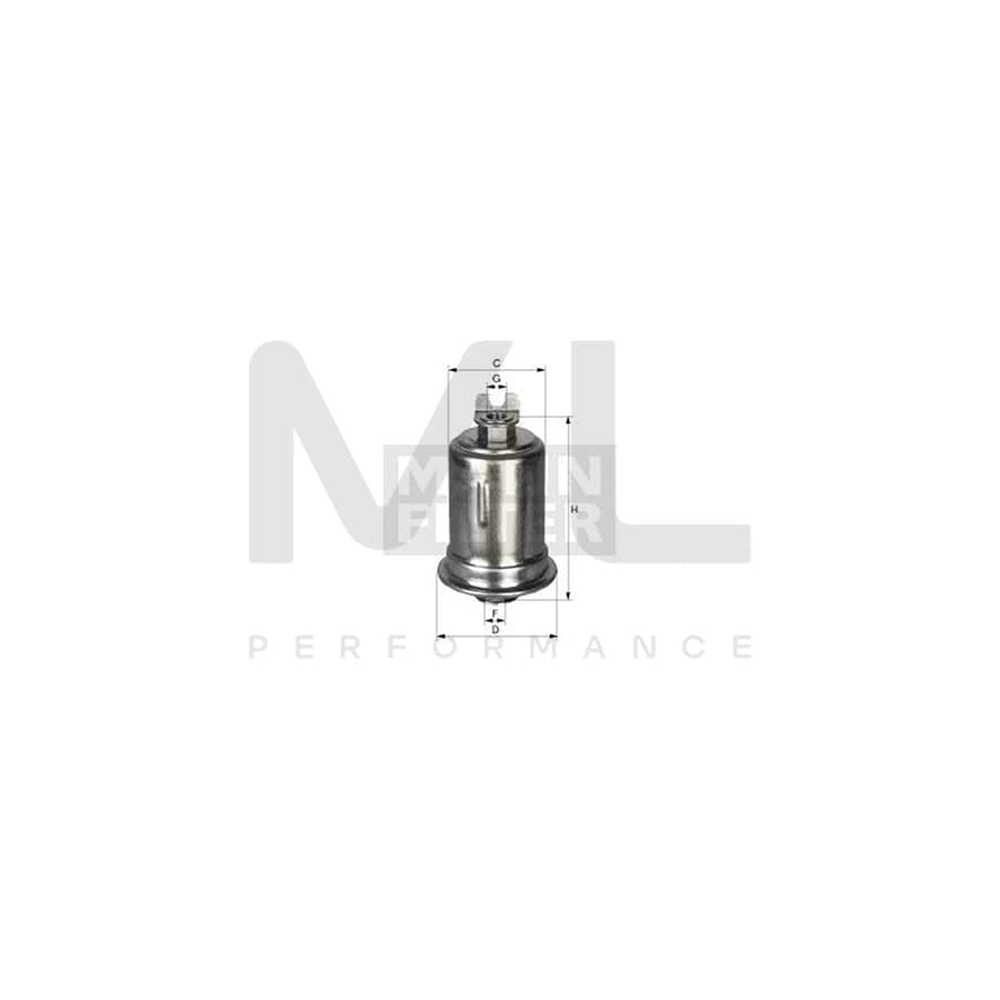 MANN-FILTER WK 614/3 x Fuel filter In-Line Filter