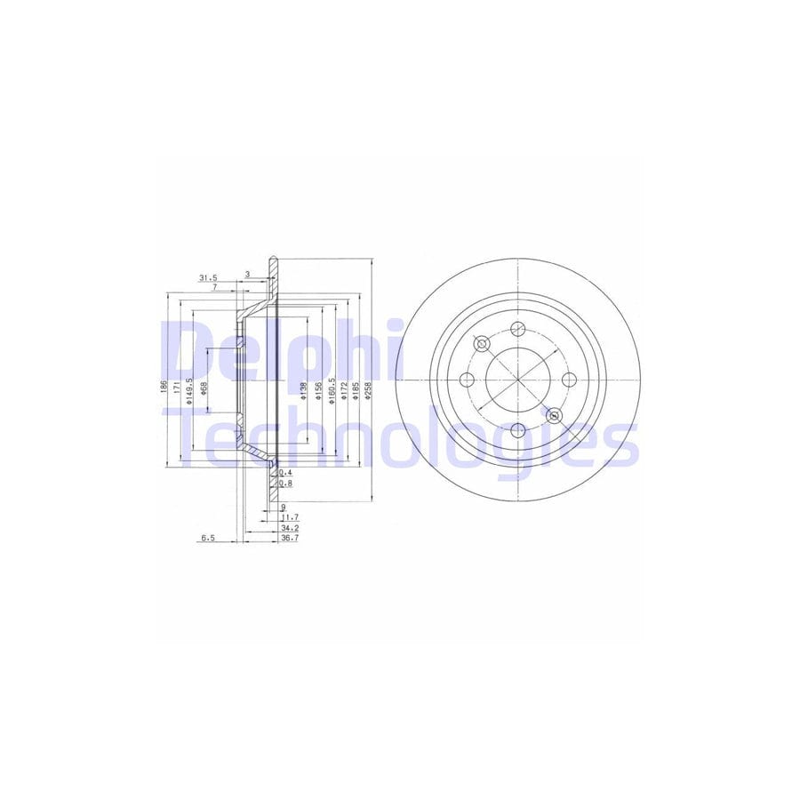 Delphi Bg2420 Brake Disc