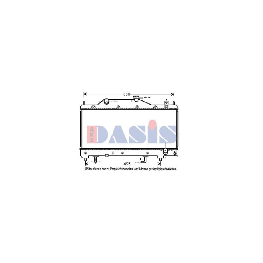 AKS Dasis 210091N Engine Radiator for Toyota Avensis