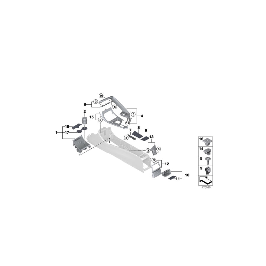 Genuine BMW 51169335207 F48 Clamp SCHWARZ (Inc. X1 18dX, X1 20iX & X1 28iX) | ML Performance US Car Parts