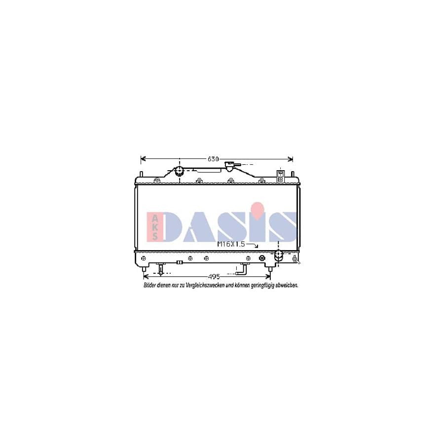 AKS Dasis 210092N Engine Radiator for Toyota Avensis