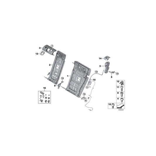 Genuine BMW 52207424082 G21 G02 G01 Clip, Bowden Cable (Inc. X3 30eX, 330iX & 330i) | ML Performance US
