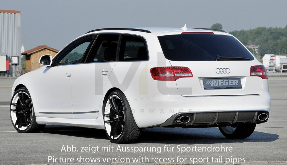 Rieger 00099226 Audi 4F A6 Rear Diffuser 4 | ML Performance UK Car Parts