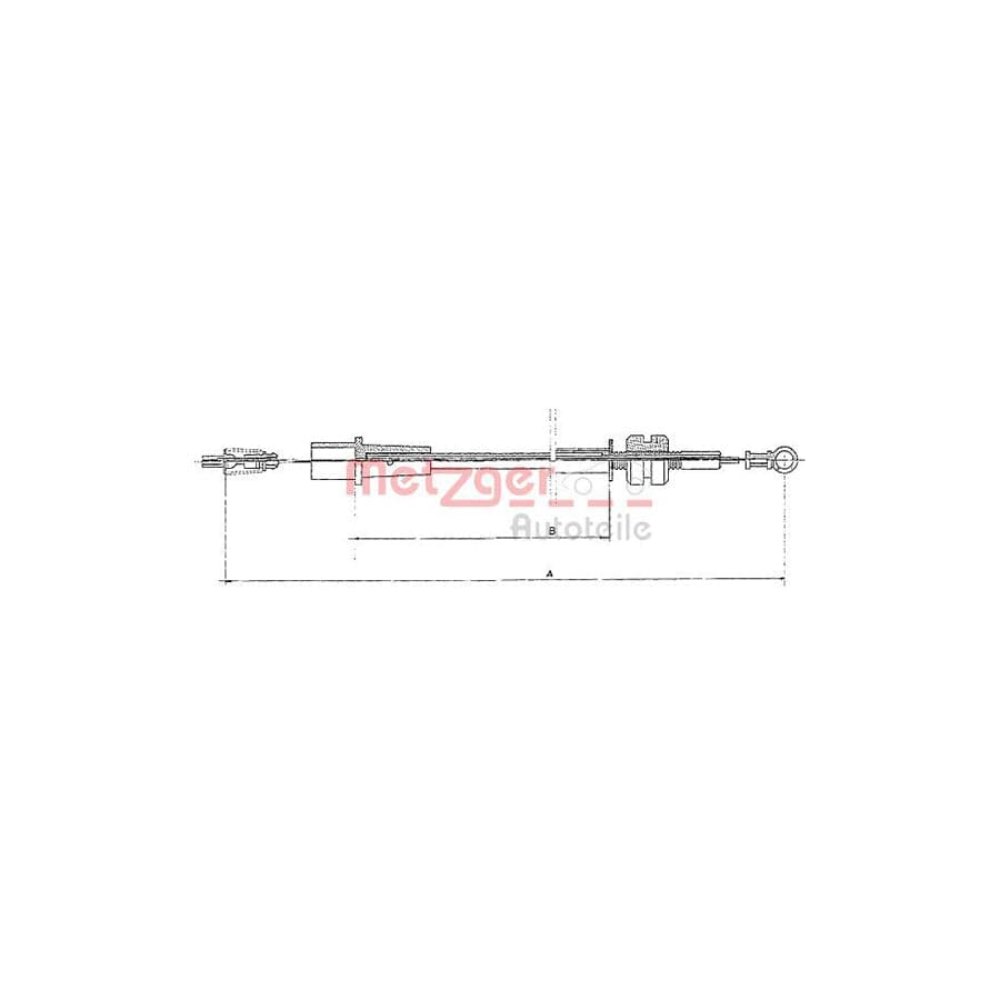 METZGER 11.1323 Throttle Cable for OPEL CORSA