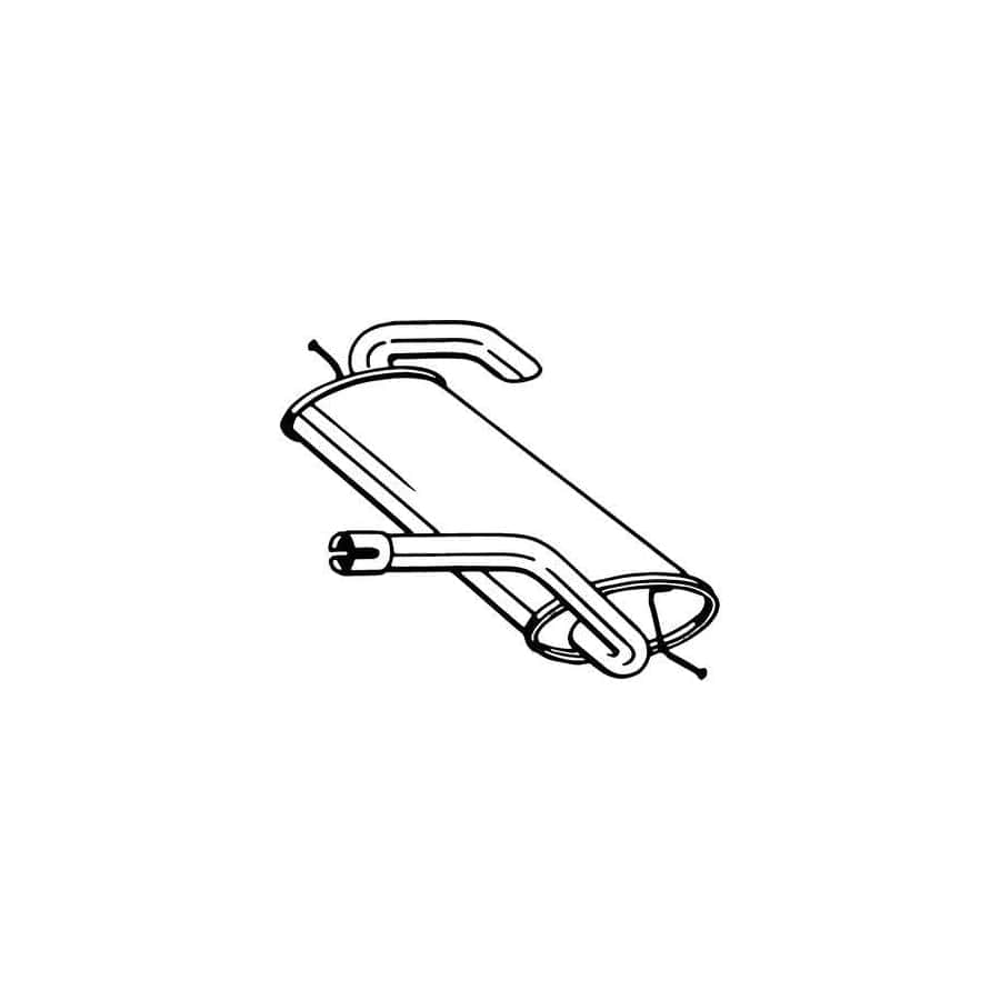 Bosal 154-535 Rear Silencer for Ford C-Max II (Dxa/Cb7, Dxa/Ceu)