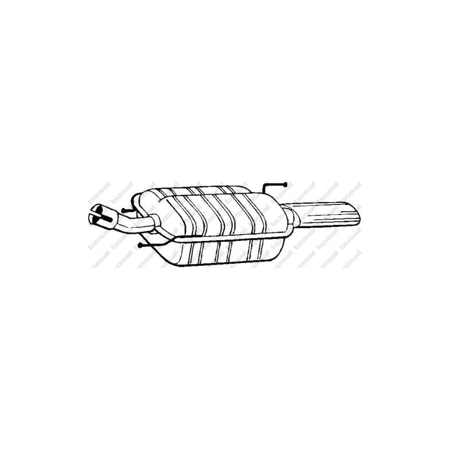 Bosal 154-525 Rear Silencer for Ford Puma