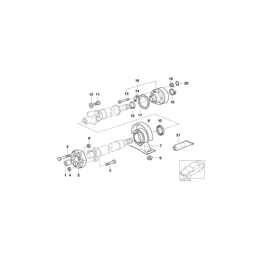 Genuine BMW 26101229500 E39 E38 Balance Weight 1,2 GRAMM/SW13 (Inc. 525tds, 528i & 523i) | ML Performance US Car Parts