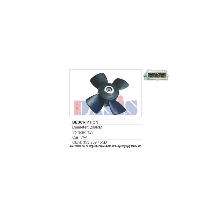AKS Dasis 048340N Fan, Radiator