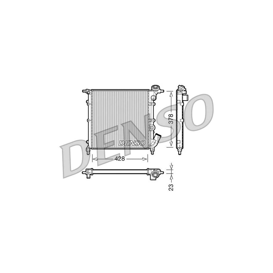 DENSO DRM23012 Engine Radiator for Renault 19
