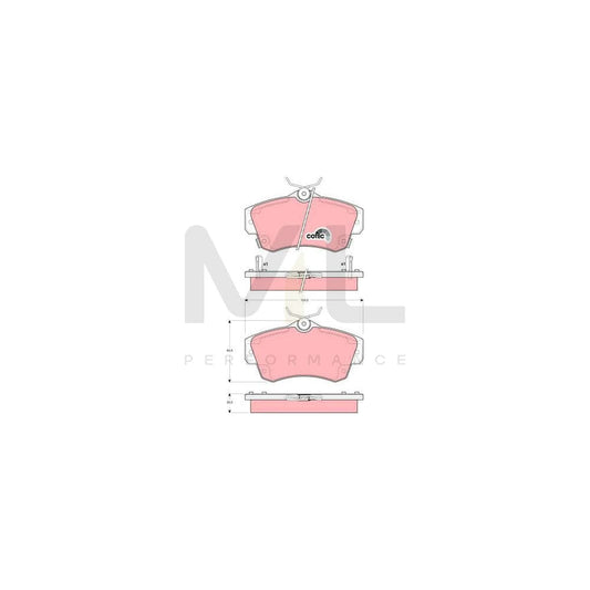 TRW Cotec Gdb4118 Brake Pad Set Incl. Wear Warning Contact | ML Performance Car Parts