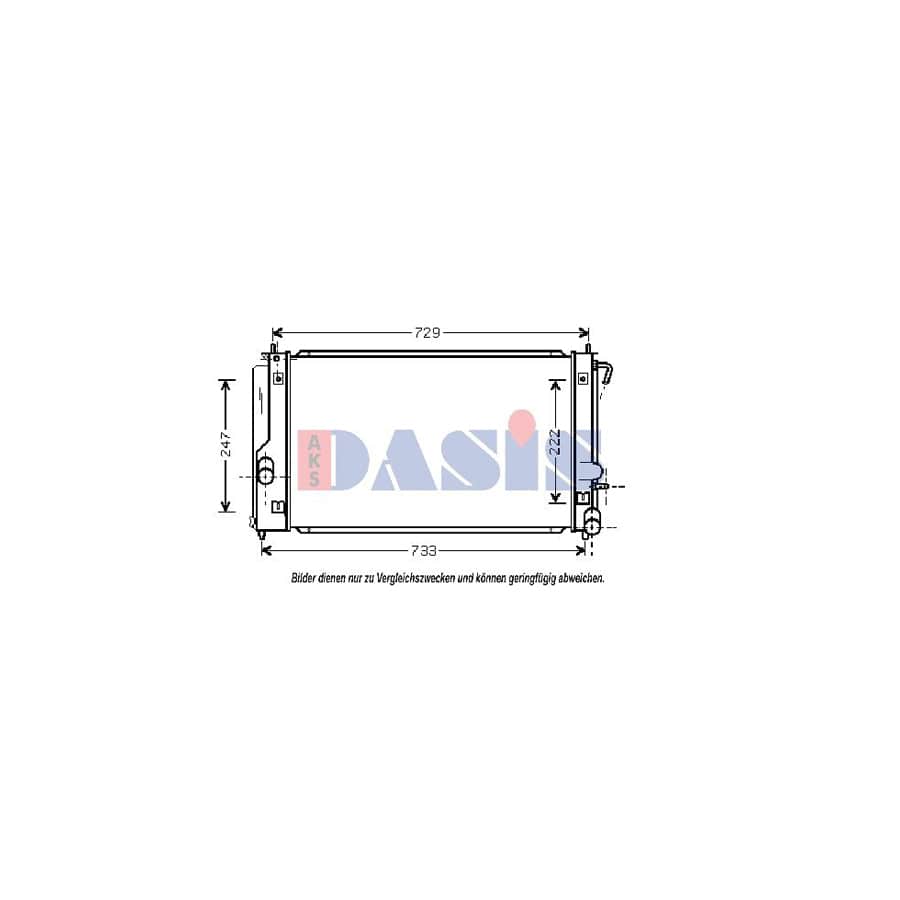 AKS Dasis 210094N Engine Radiator for Toyota Celica VII Coupe (T230)