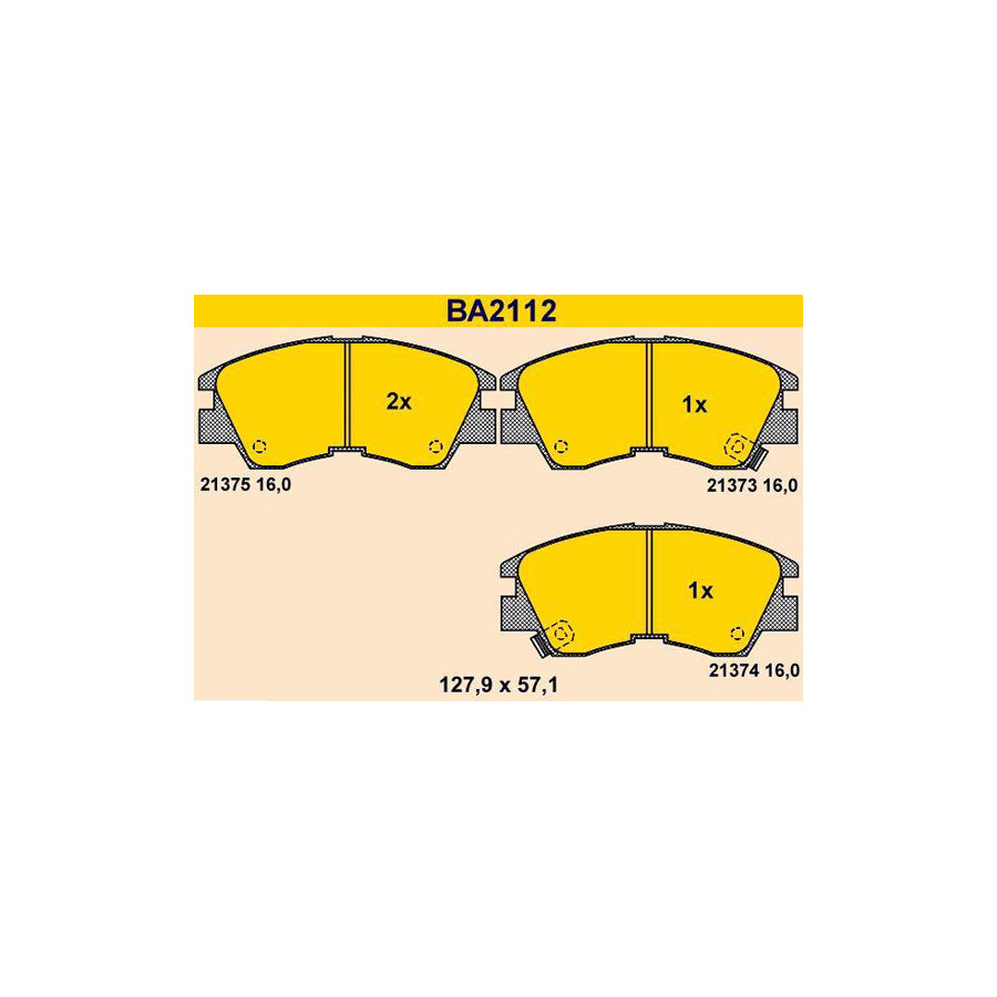 Barum Ba2112 Brake Pad Set