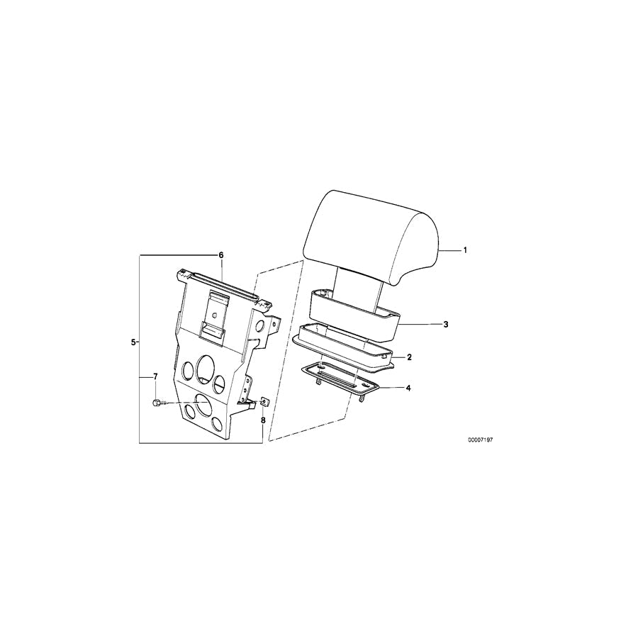Genuine BMW 52208116400 E34 E32 Cover SILBERGRAU (Inc. 518i, 525tds & 525td) | ML Performance US Car Parts