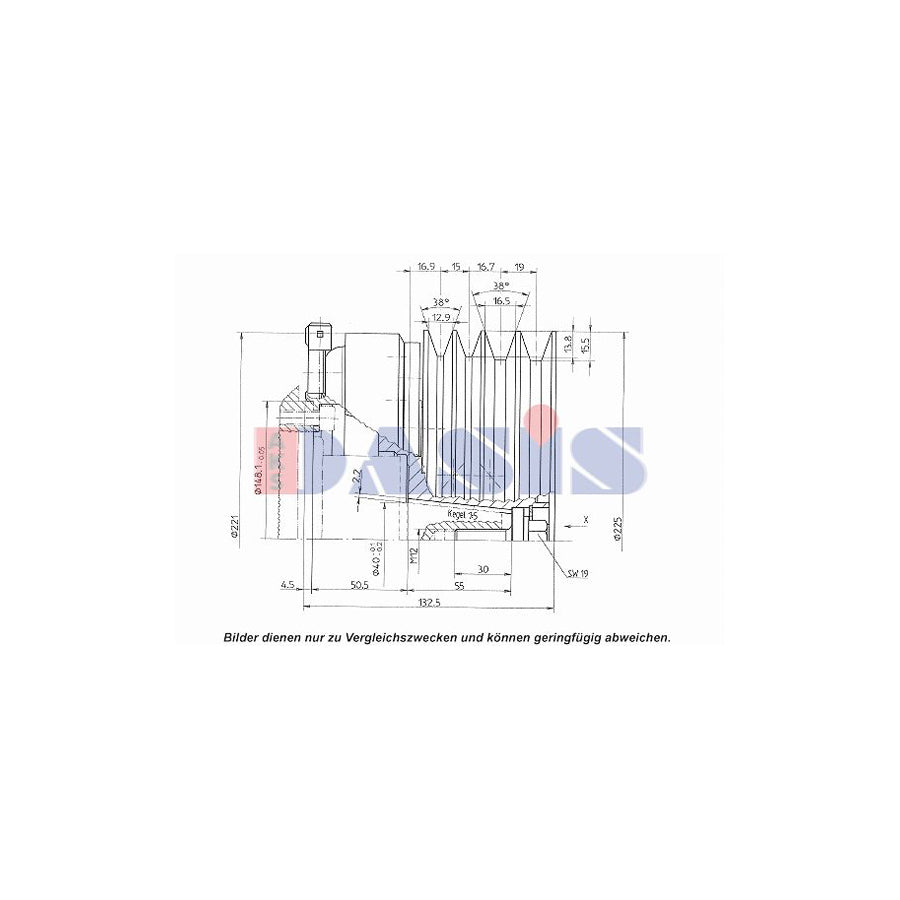 AKS Dasis 851326N AC Compressor Clutch