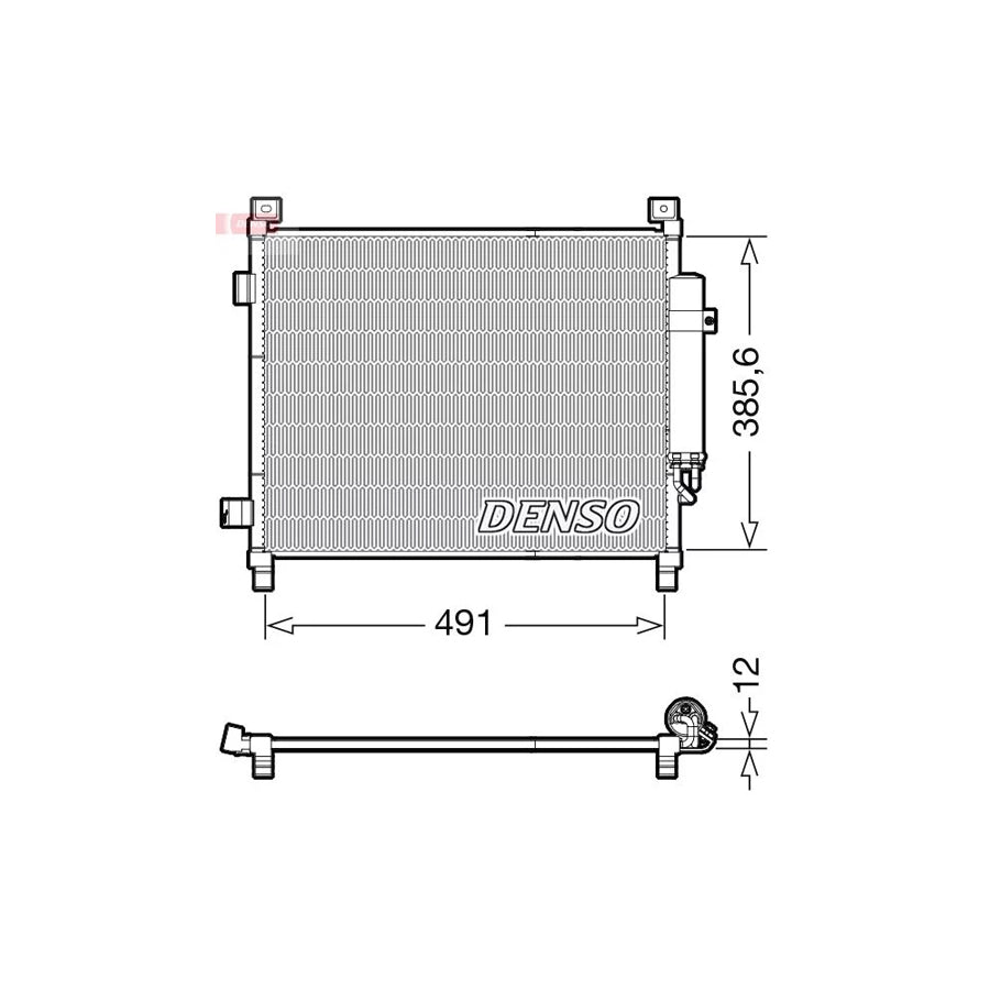 DENSO DCN46031 Air Conditioning Condenser for Nissan Note II Hatchback (E12)