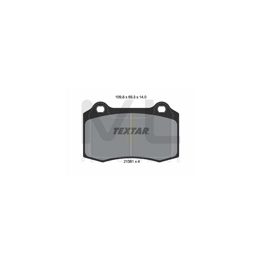 TEXTAR 2138104 Brake pad set for FORD Focus Mk1 Hatchback (DAW, DBW) not prepared for wear indicator | ML Performance Car Parts