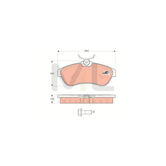 TRW Cotec Gdb1496 Brake Pad Set Not Prepared For Wear Indicator | ML Performance Car Parts