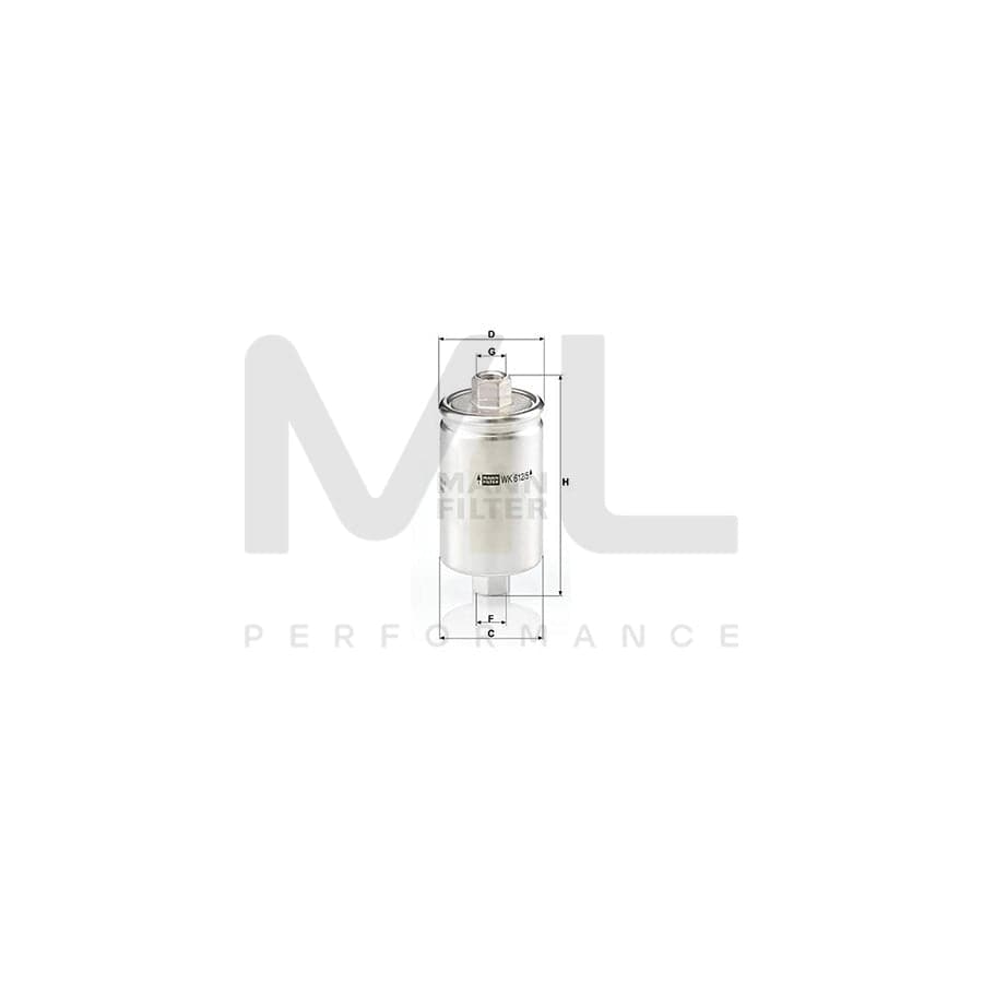 MANN-FILTER WK 612/5 Fuel filter In-Line Filter