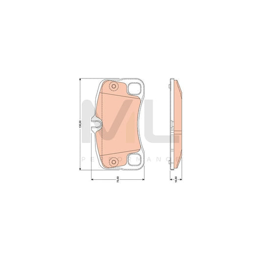 TRW Gdb1792 Brake Pad Set For Porsche 911 Prepared For Wear Indicator | ML Performance Car Parts