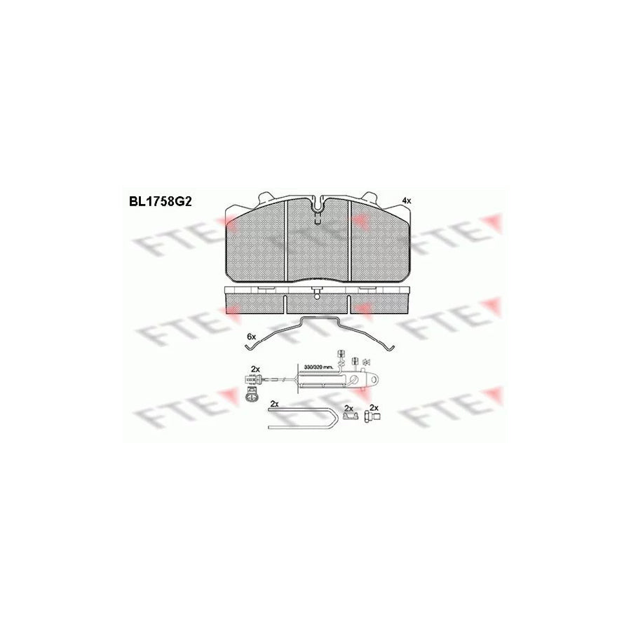 FTE Bl1758G2 Brake Pad Set