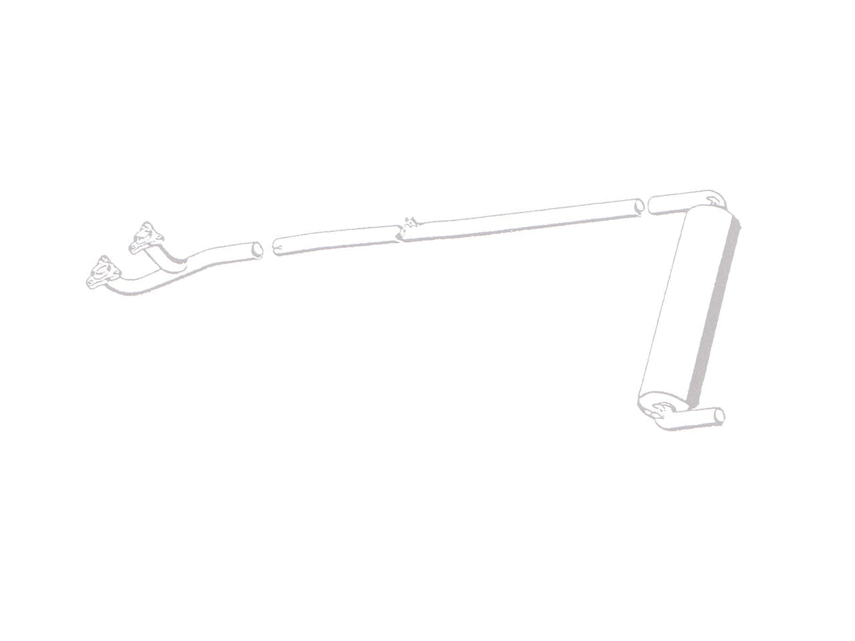 QuickSilver MZ017 Mercedes 300 SL Coupe OR Roadster (W198) Stainless Steel Exhaust | ML Performance US Car Parts