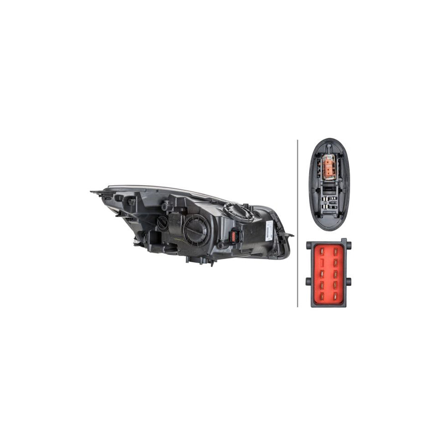Hella 1ZT 009 631-311 Headlight
