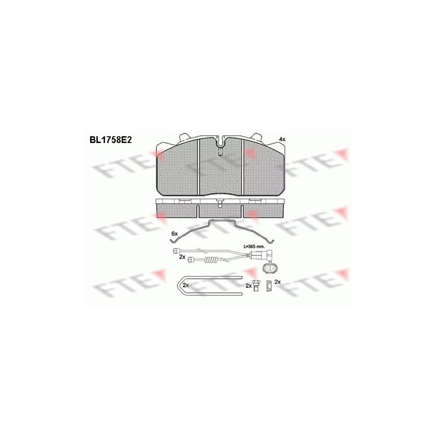 FTE Bl1758E2 Brake Pad Set