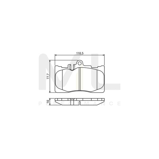 Bosch 0986495138 Brake Pad Set With Mounting Manual BP1519 | ML Performance Car Parts