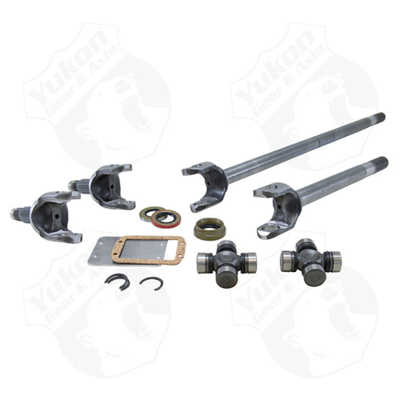 Yukon Gear & Axle Yukon Gear Front 4340 Chrome-Moly Replacement Axle Kit For Jeep TJ Rubicon Front