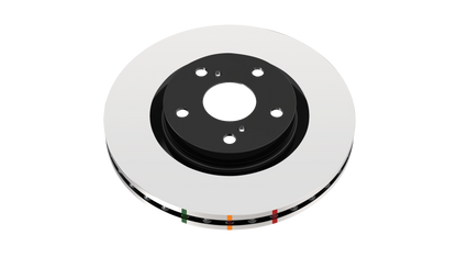 DBA 07-18 Jeep Wrangler JK Front Standard T3 4000 Series Non-Directional Rotor w/Black Hub