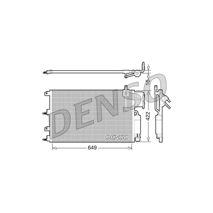 DENSO DCN10023 Air Conditioning Condenser
