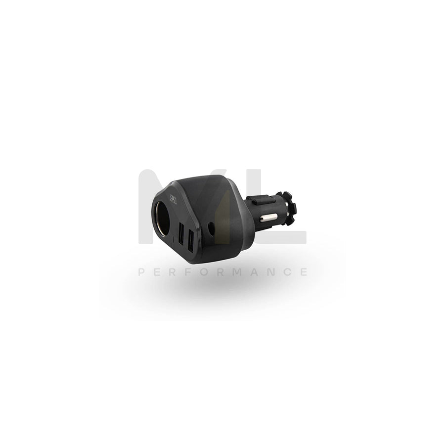 TnB ACGP3IN1V2 8101 In-car charger 12, 24V, Number of inlets/outlets: 1x cigarette lighter, 2 USB, Black