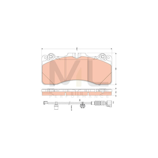 TRW Gdb3506 Brake Pad Set For Lexus Ls Iv (Xf40) Incl. Wear Warning Contact | ML Performance Car Parts