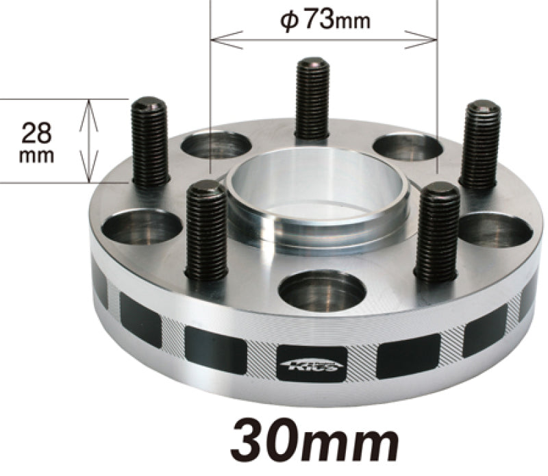Project Kics 30mm Thick 12x1.50 67mm Hub 5x114.3 Wide Tread Spacers