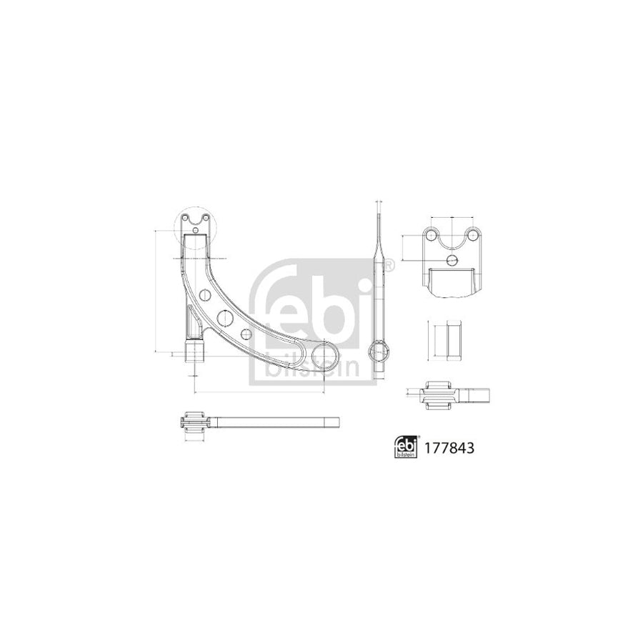 Febi Bilstein 177843 Suspension Arm for Hyundai Accent