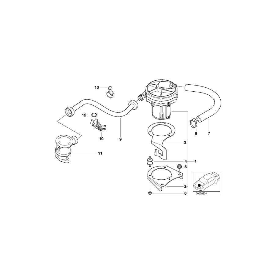 Genuine BMW 11721437778 E36 Suction Hose (Inc. 316i 1.9 & Z3 1.9) | ML Performance UK Car Parts