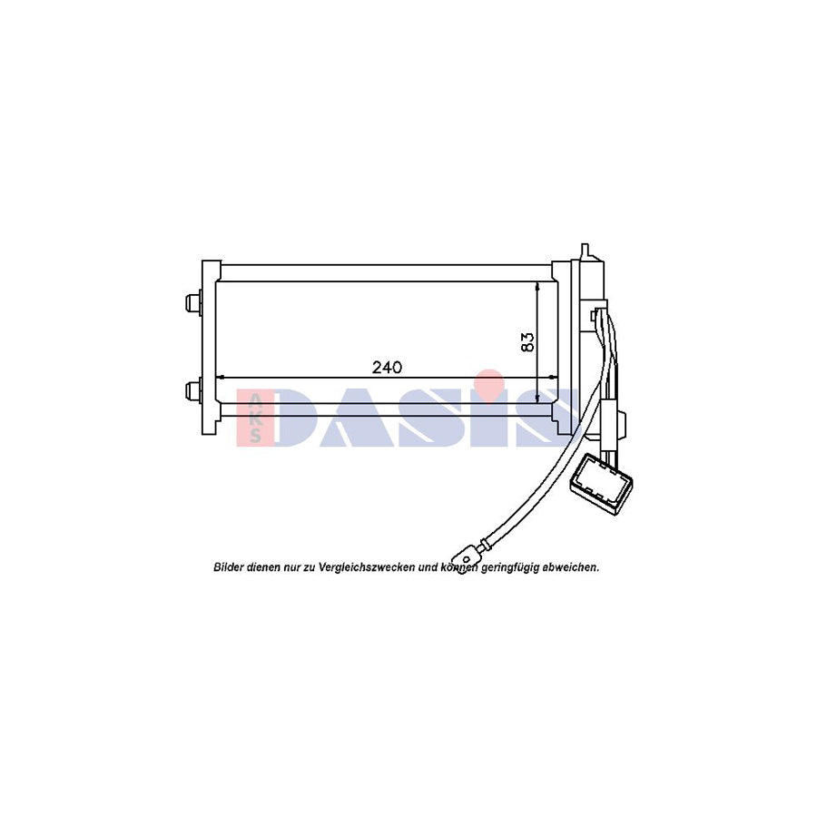 AKS Dasis 169003N Heater Matrix