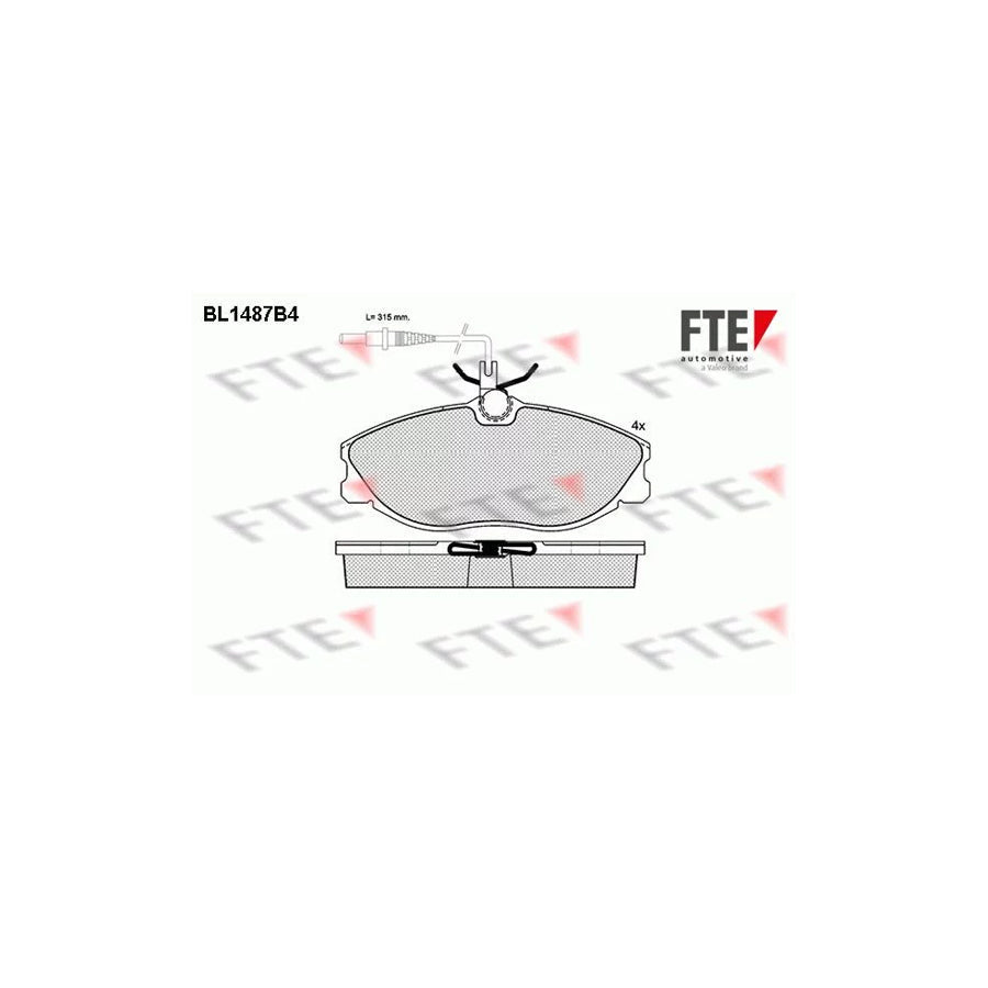 FTE 9010220 Brake Pad Set