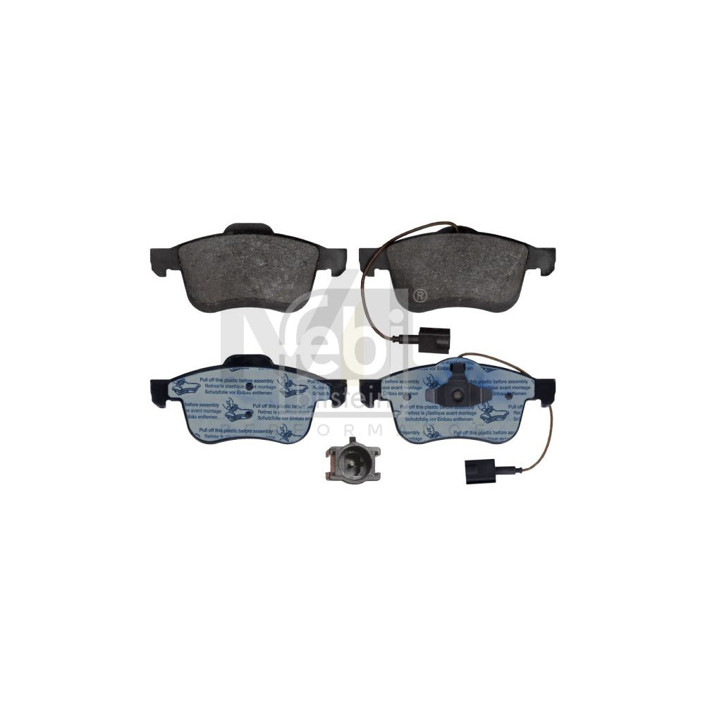 Febi Bilstein 116104 Brake Pad Set Front Axle, Incl. Wear Warning Contact