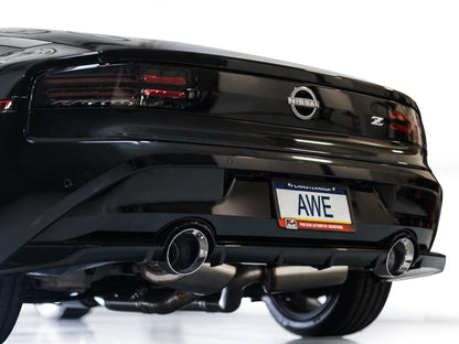 AWE Tuning 2023 Nissan Z RZ34 RWD Track Edition Cat-Back Exhaust System w/ Chrome Silver Tips