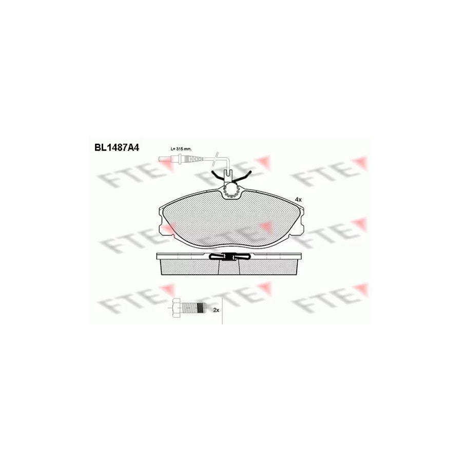 FTE 9010219 Brake Pad Set
