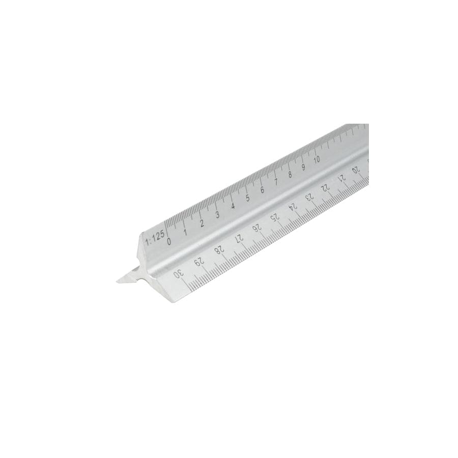 Faithfull FAIRULETRI Aluminium Triangle Scale Rule 300mm